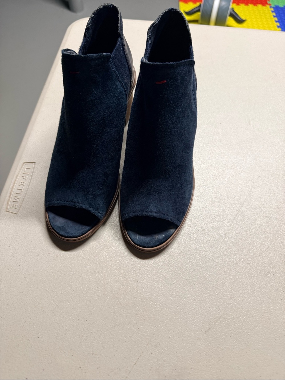 Blue suede shoes